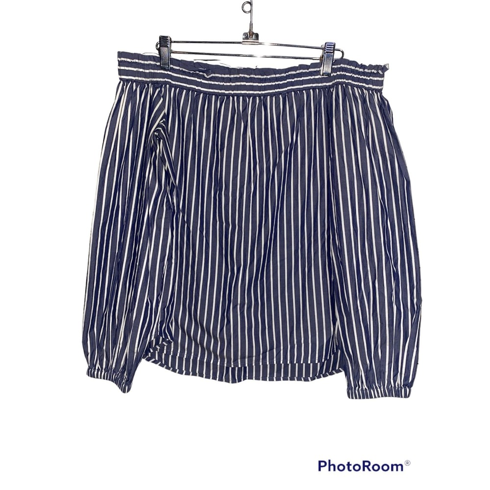 J.Crew Off The Shoulder Striped Boho Top Size 0